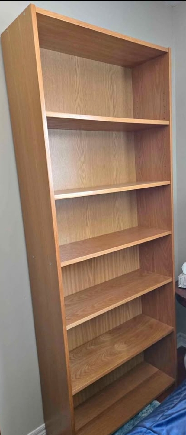 Tall Wooden Bookcase