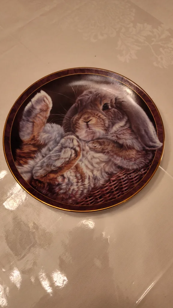 Bradford Exchange Bunny Tales Plate - Footloose image indicator(2)
