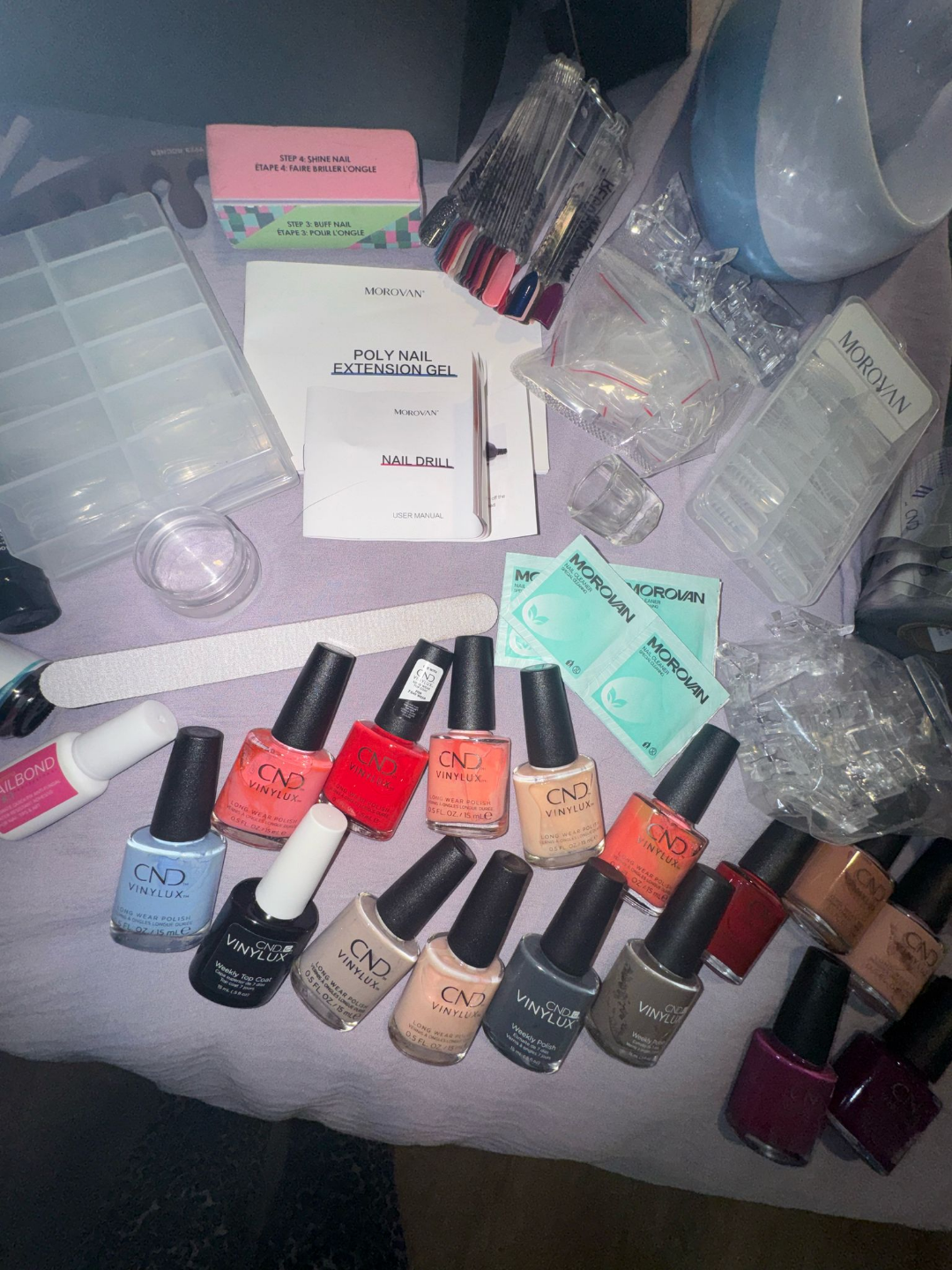 Huge Nail Salon Kit - Morovan & CND - photo 2