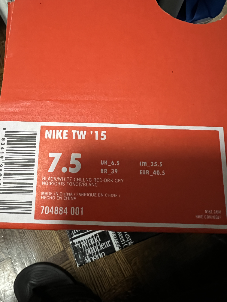 Nike TW 15 Golf Shoes - Size 7.5