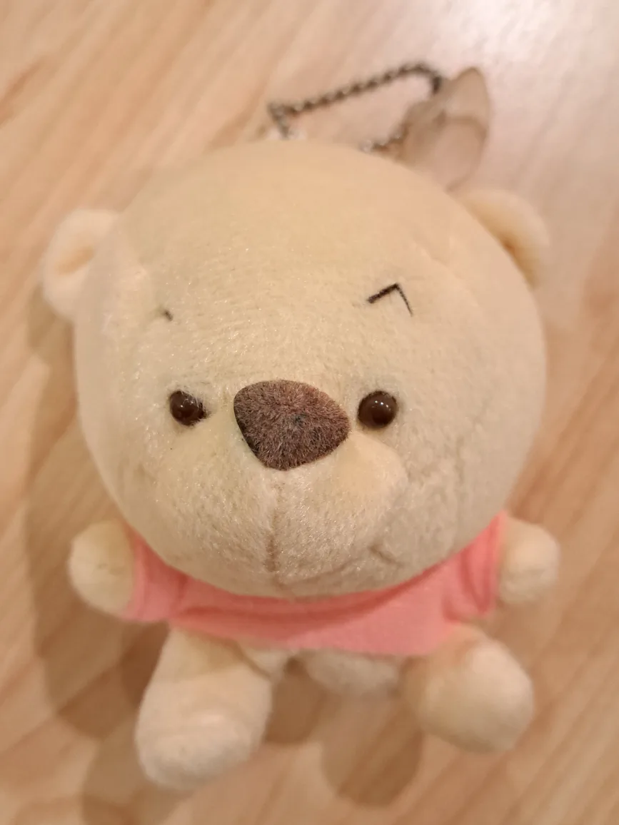 4" Adorable Pooh Bear Keychain Plush Toy image indicator(3)