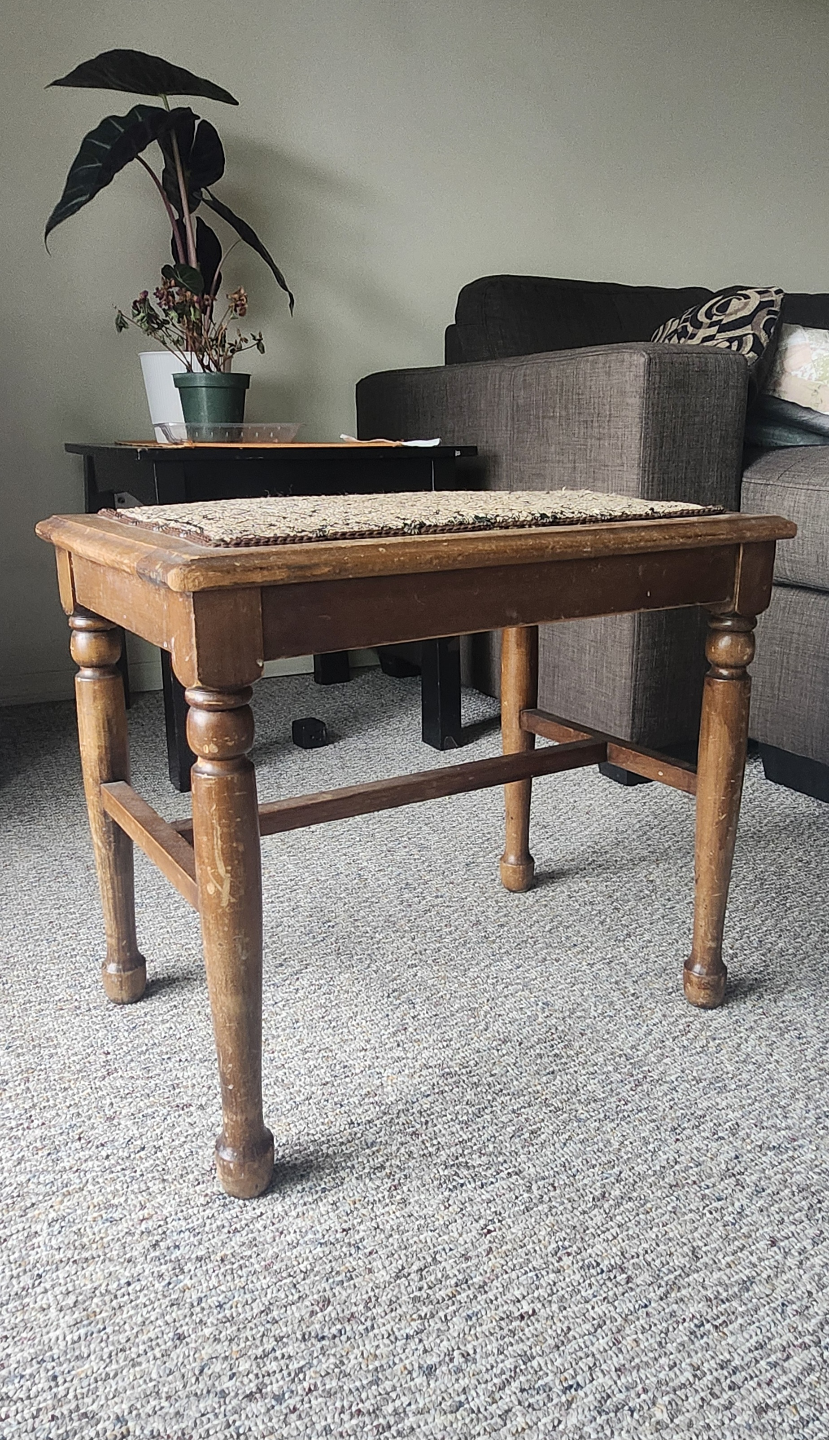 Vintage Wooden Footstool