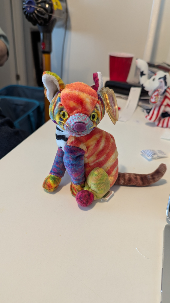 Ty Beanie Baby Kaleidoscope the Cat