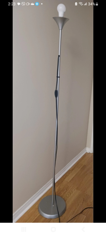 Modern Silver Floor Lamp 💚 - photo 3
