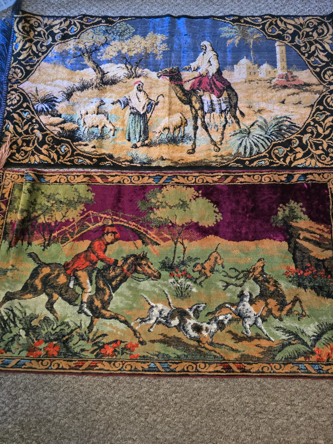 💚Vintage Tapestry Wall Hanging Set (2) thumbnail