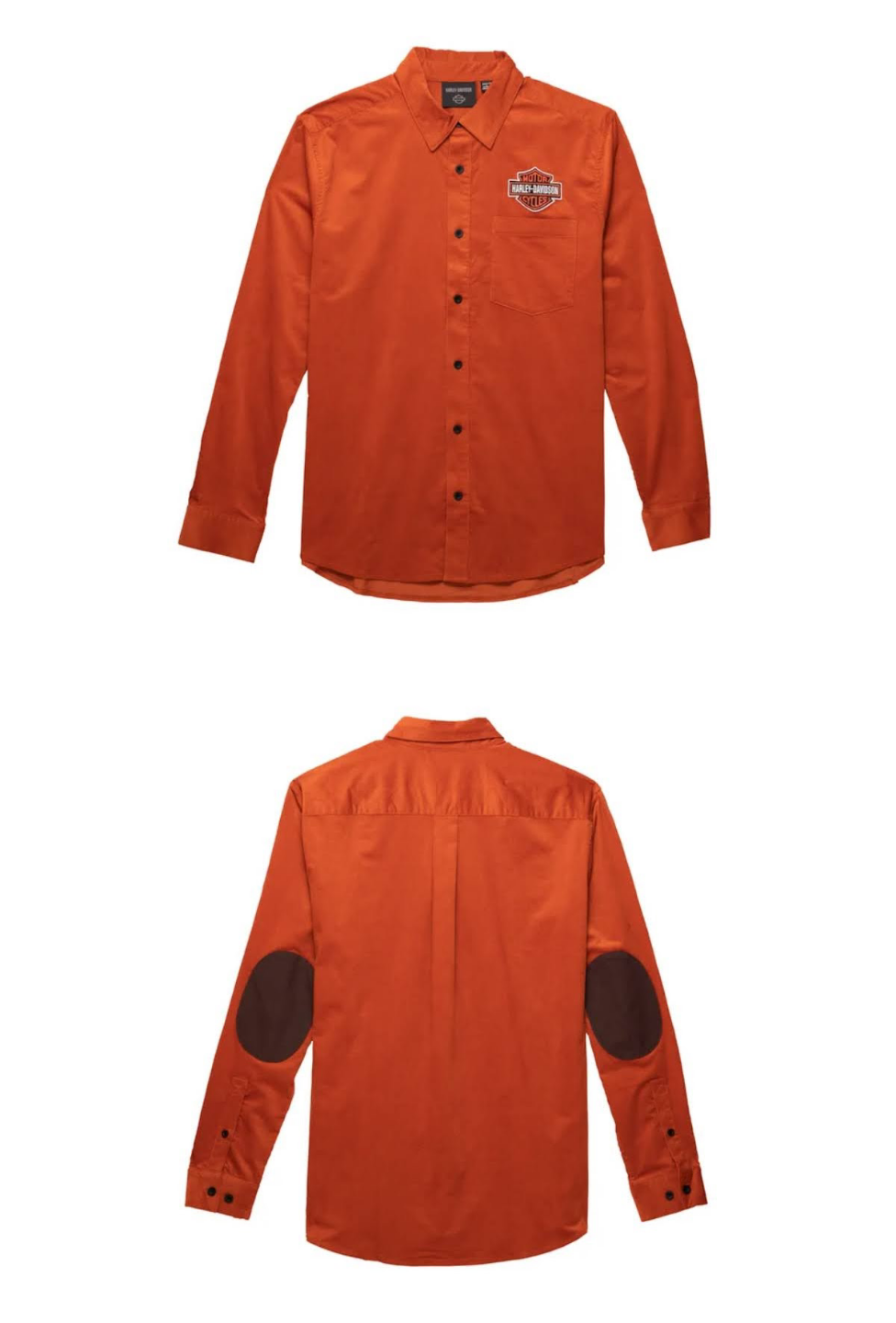 Authentic Harley-Davidson Men's Corduroy Shirt - Orange - photo 3