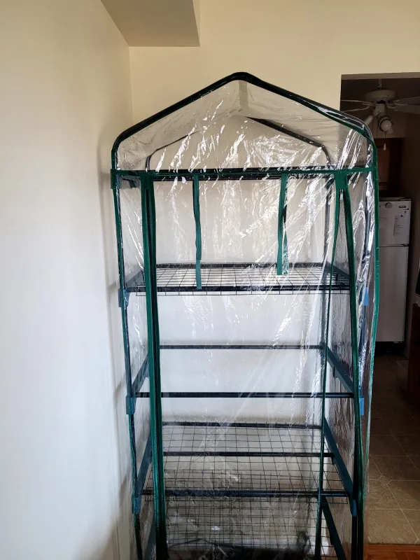 Indoor Greenhouse, 4 Tier Plant Stand with Cover image indicator(2)