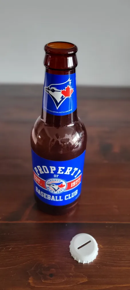 Toronto Blue Jays Property of Baseball Club Piggy Bank Bottle image indicator(2)