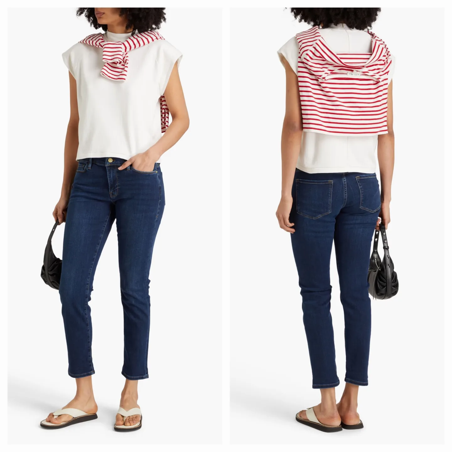 Women's FRAME Le Garcon Slim Boyfriend Jeans Size 26-28 image indicator(3)