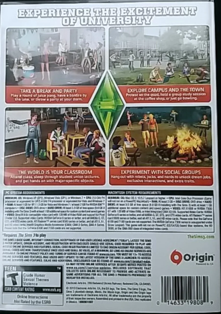 The Sims 3 University Life Expansion Pack - PC/Mac image indicator(3)