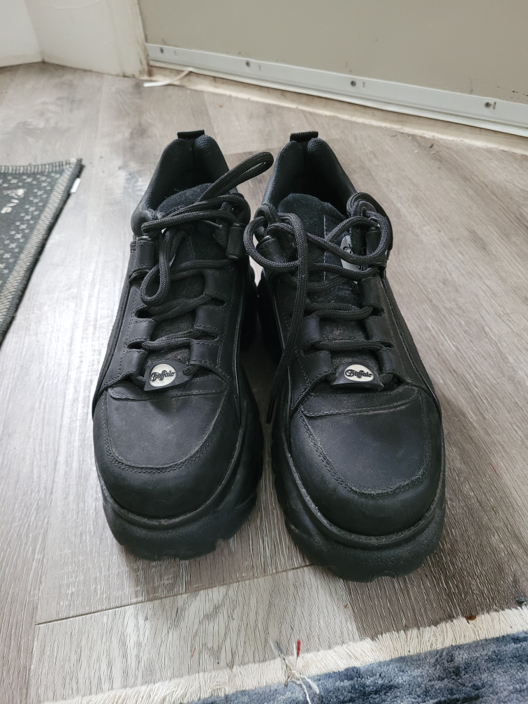 Buffalo London Black Platform Sneakers!! - photo 4