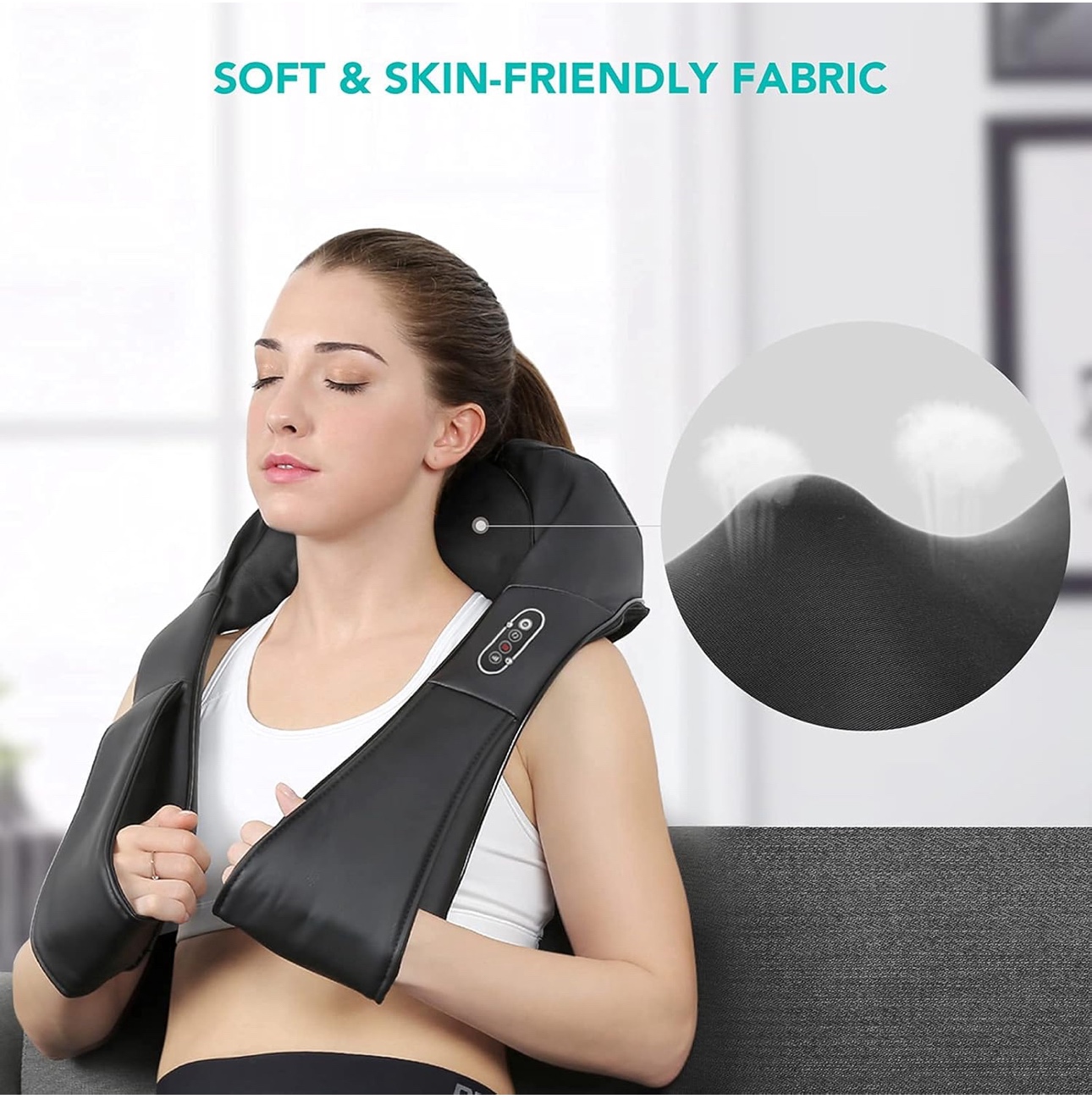 NAVIDIO Shiatsu Neck and Back Massager with Heat - photo 2