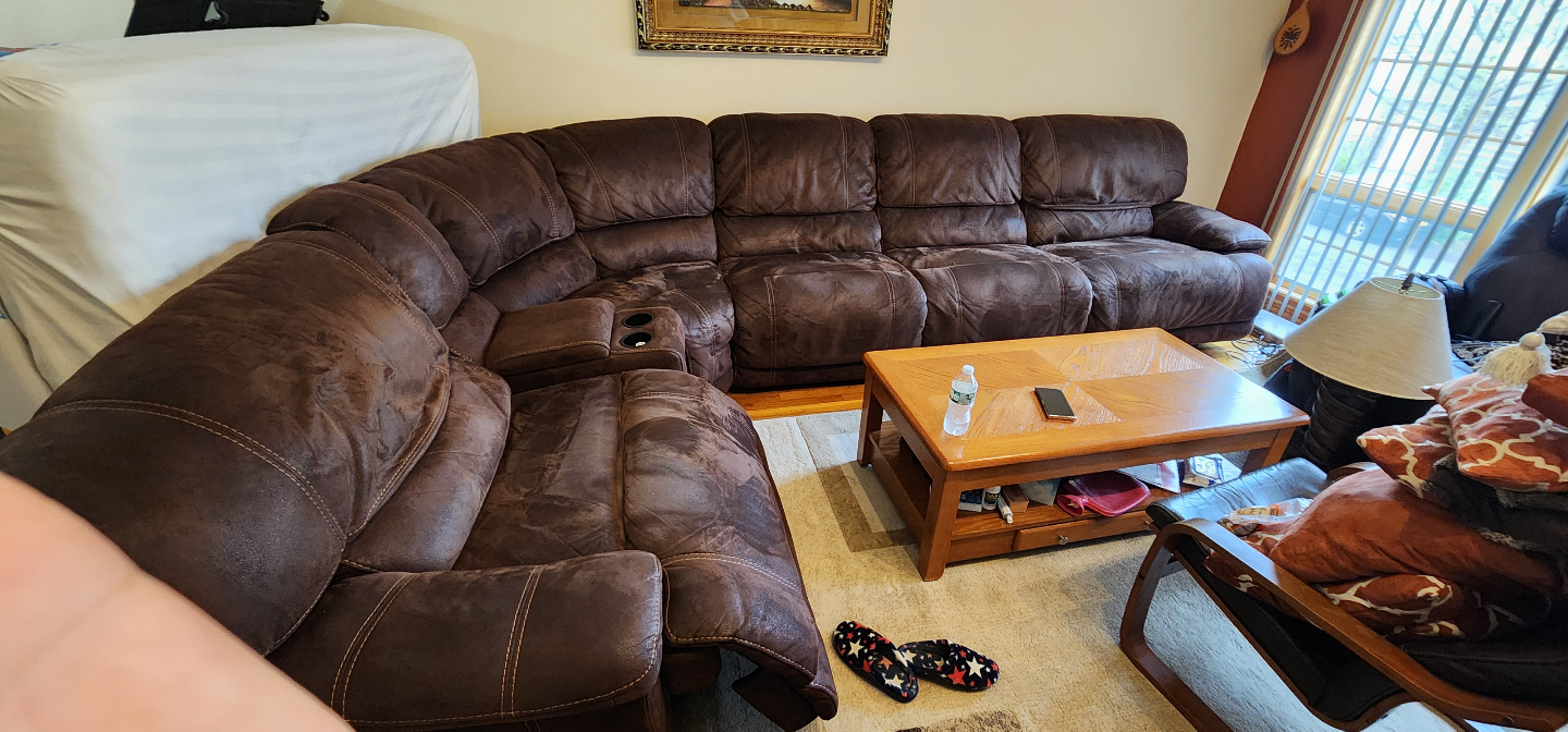 Brown Reclining Sectional Sofa