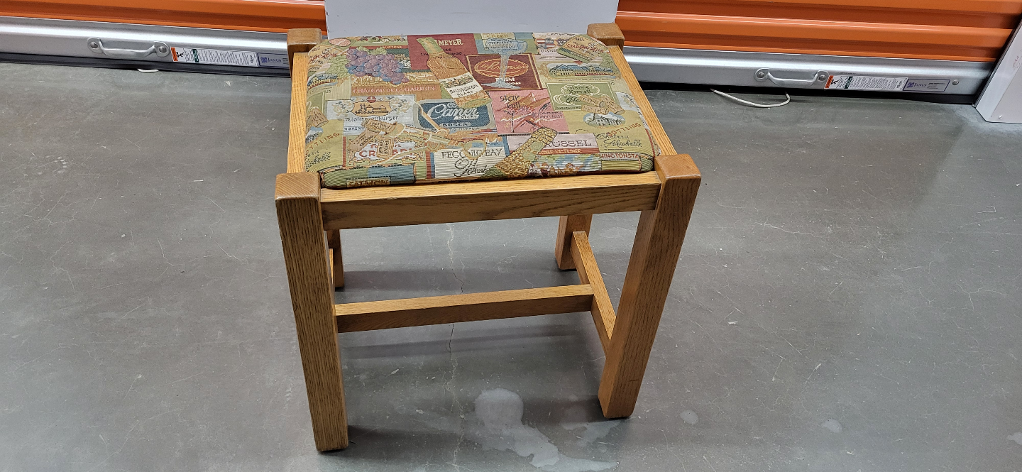 Three Stools: Side Table, Upholstered Stool, Tufted Stool - photo 3