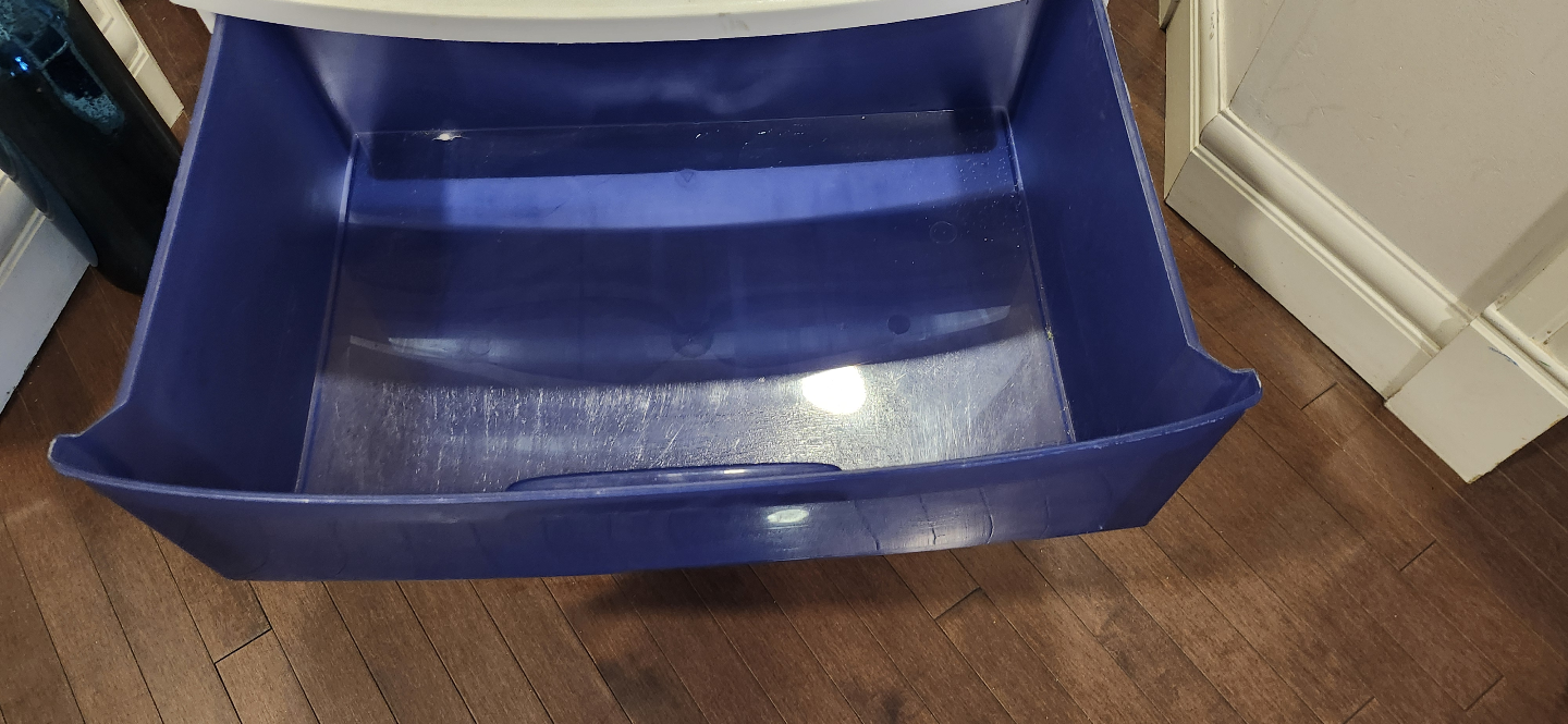 3-Drawer Plastic Storage Unit - Blue & White