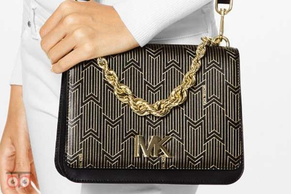 Michael Kors Black and Gold Chain Bag
