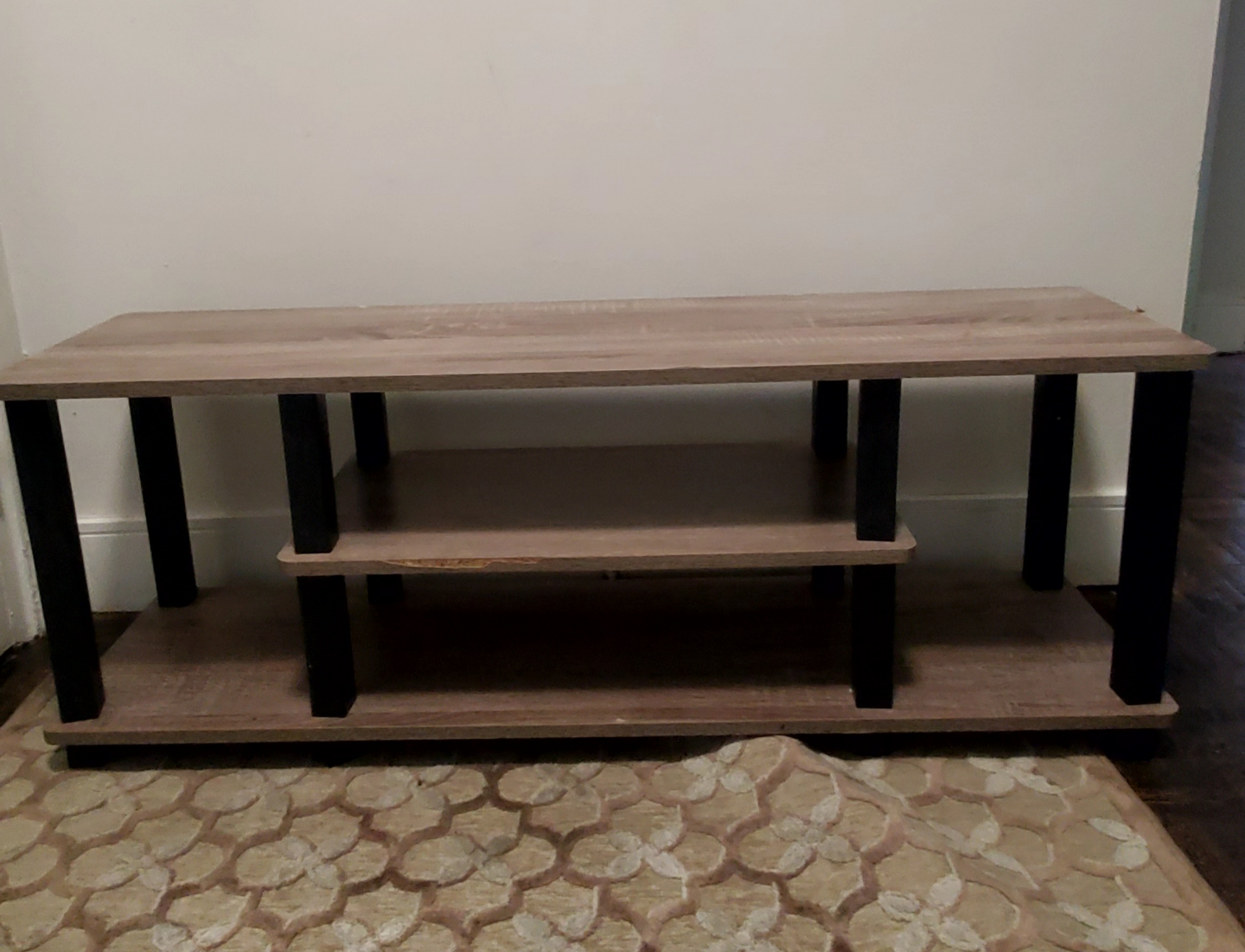 TV Stand with Two Shelves