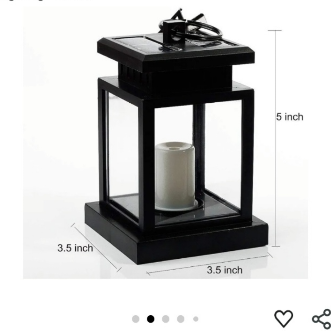 Set of 8 Solar Powered LED Lanterns Outdoor Decor - photo 4