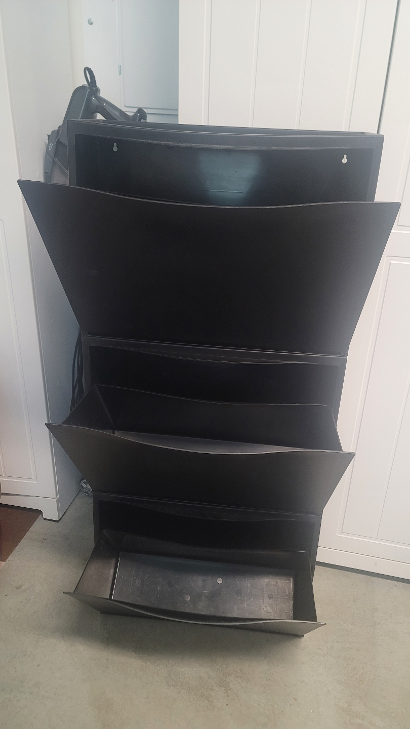 IKEA TRONES Black Shoe Storage - photo 4