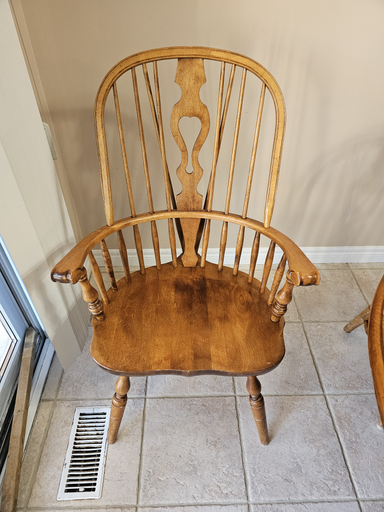 Wood Dining Table and Six Chairs Set - photo 4