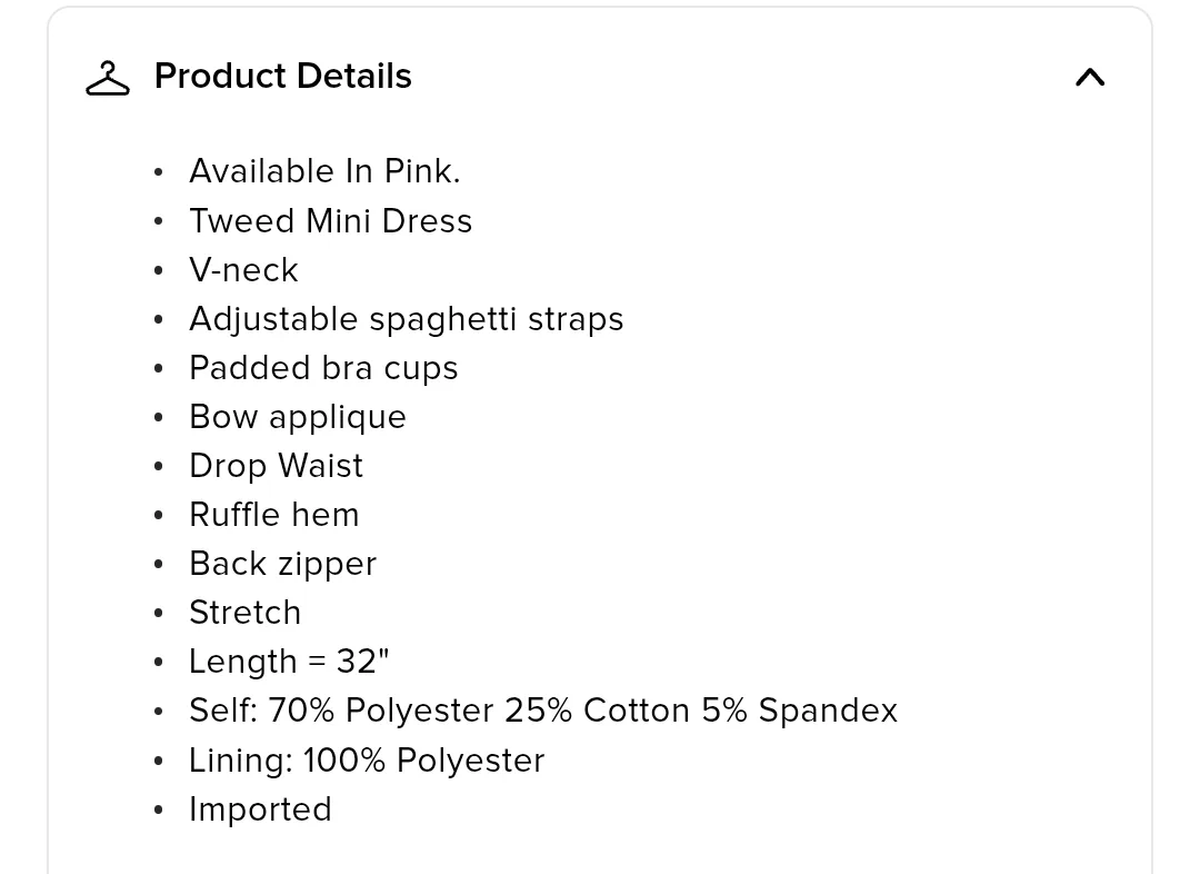 Brand New Fashionova Pink Tweed Mini Dress image indicator(5)