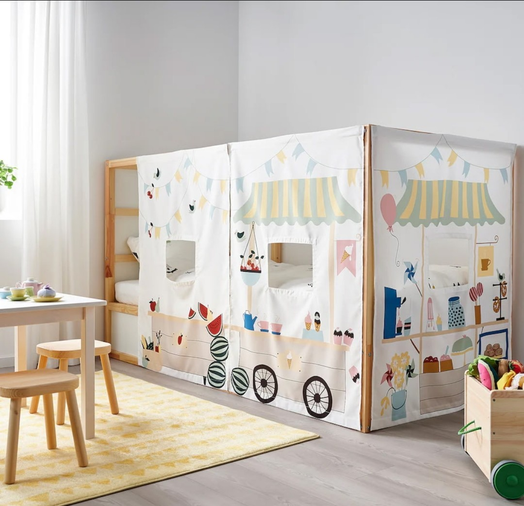 IKEA Kura Bed Frame with Market and tent Tent - photo 4