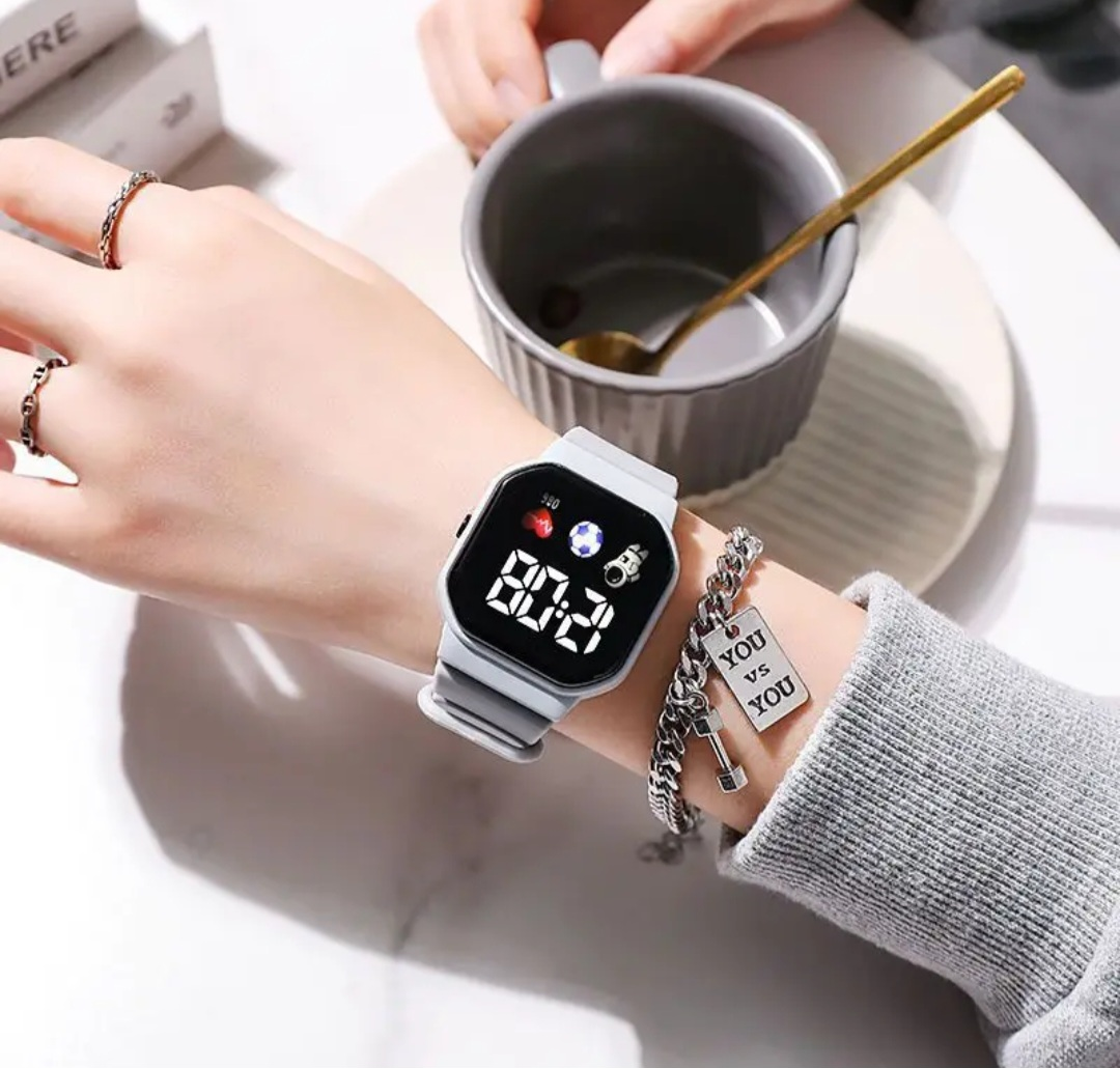 Digital LED Watch with Silicone Strap - Multiple Colours - photo 4