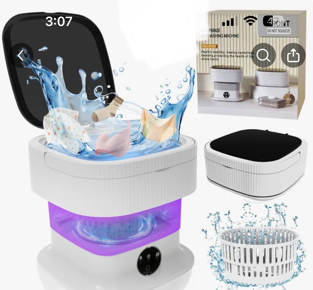 New Mini Washing Machine - 12L Portable Laundry Washer - photo 2