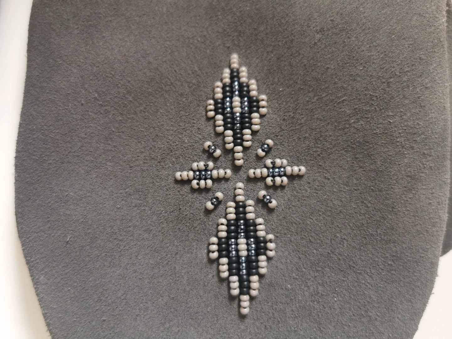 Manitobah Mukluks Grey Suede Mittens with Fur Cuff image indicator(4)