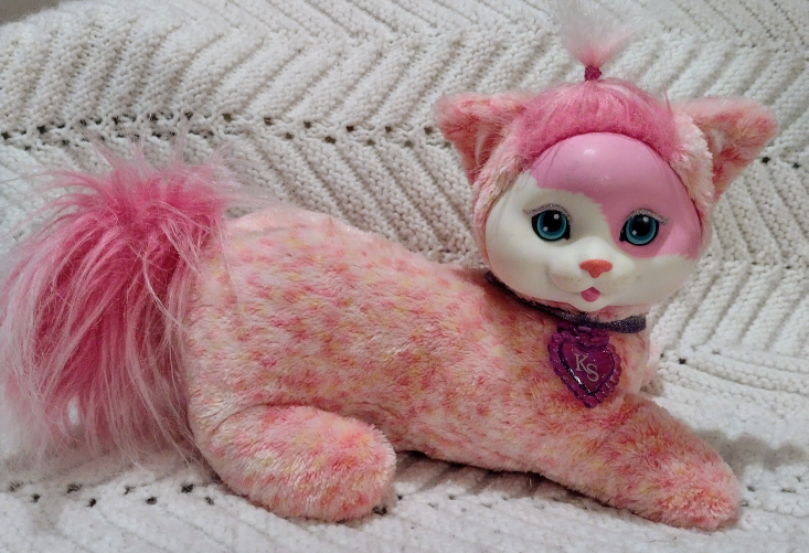 Kitty Surprise 2017 Pink Plush Stuffed Animal Cat w/ 3 Kittens - photo 2