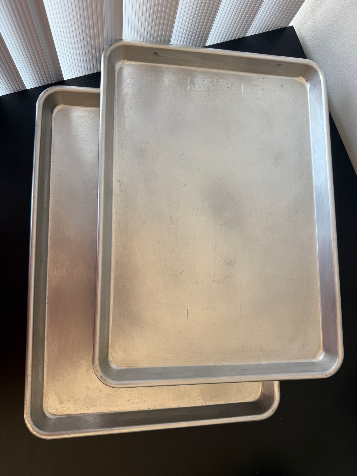Two baking sheets