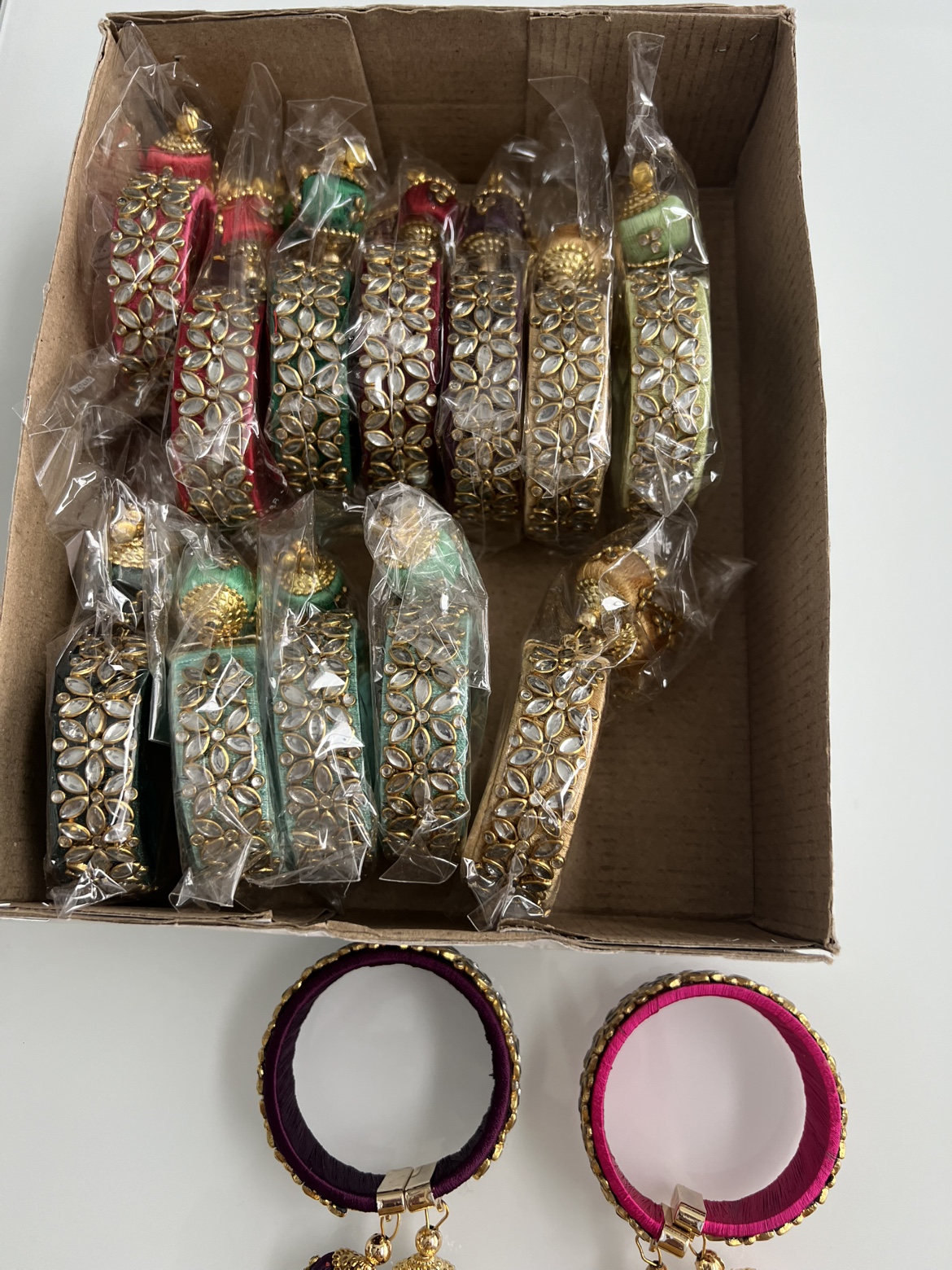 Ethnic Bangles with Kundan and Stonework - photo 4