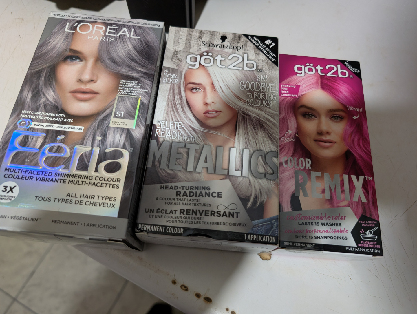 Hair Dye Bundle - L'Oréal Féria, Schwarzkopf got2b