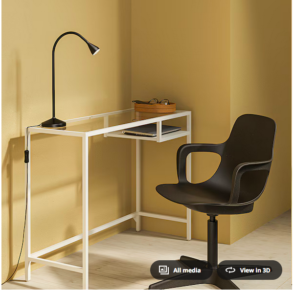 Ikea Vittsjo Desk and Small Wood Dresser - photo 2