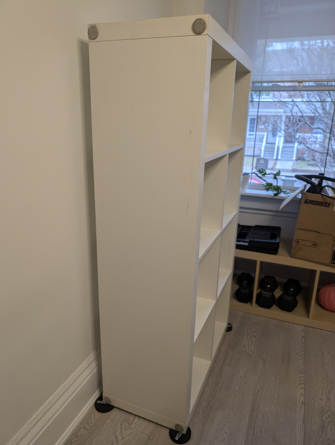 IKEA Kallax 4x2 White Cube Shelving Unit - photo 4