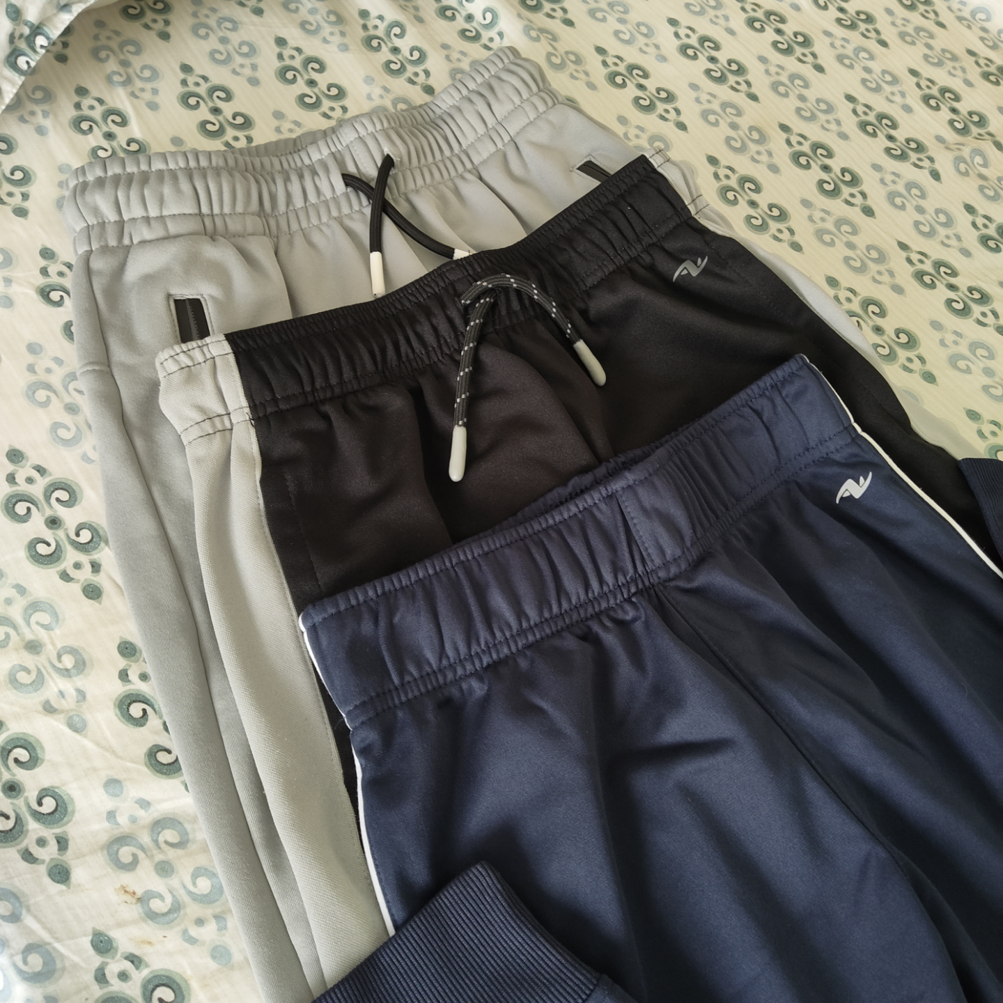 Three Boys' Athletic Joggers - Grey, Black, Navy - photo 5