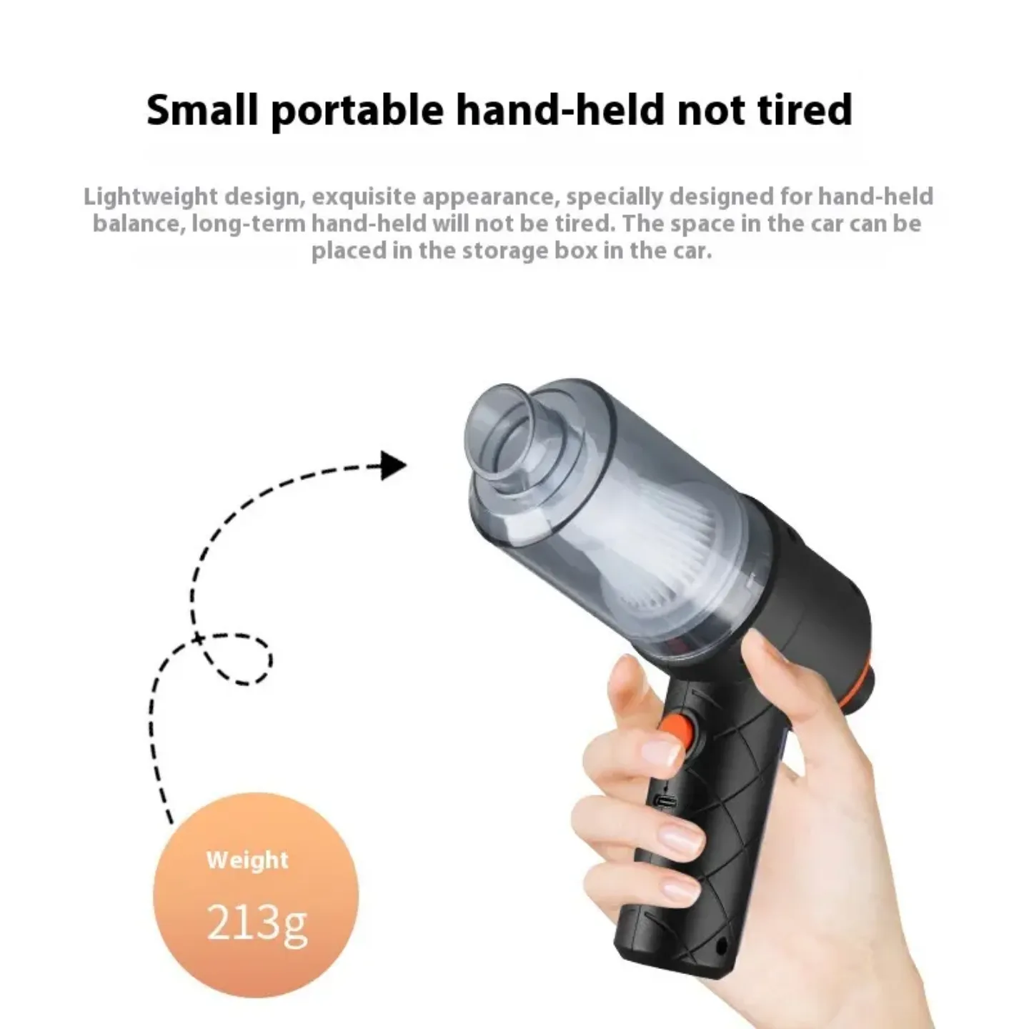 NEW Portable Wireless Handheld Vacuum Cleaner for Car and Home image indicator(7)