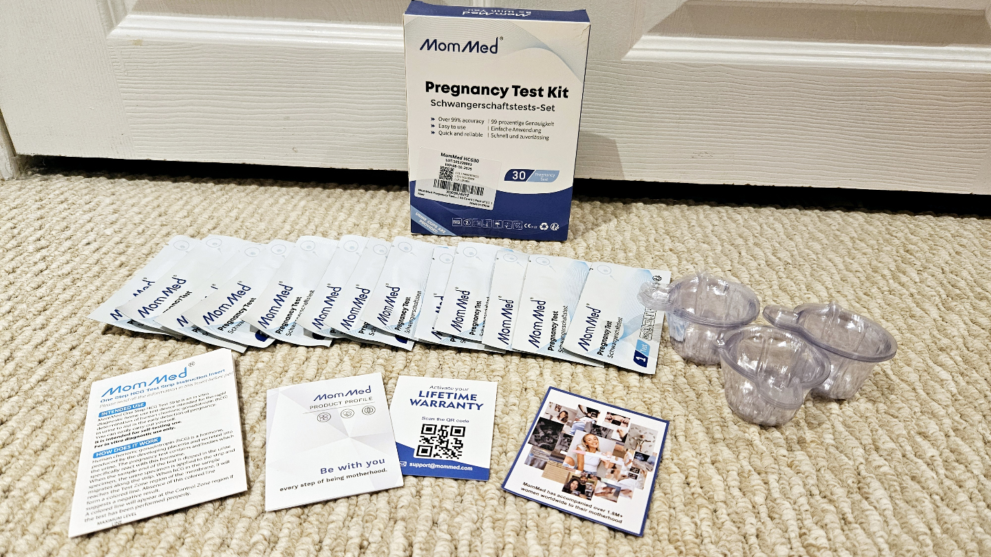 MomMed Pregnancy Test Kit - (13 test strips, 29 urine cups)
