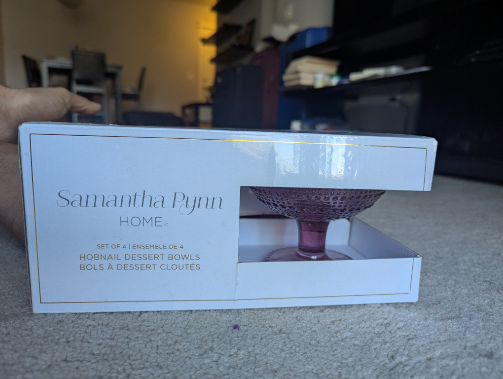 Samantha Pynn Home Hobnail Dessert Bowl - Pink - photo 2