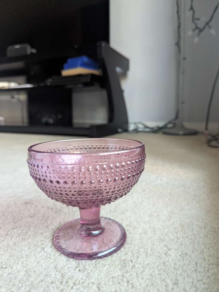 Samantha Pynn Home Hobnail Dessert Bowl - Pink - photo 3
