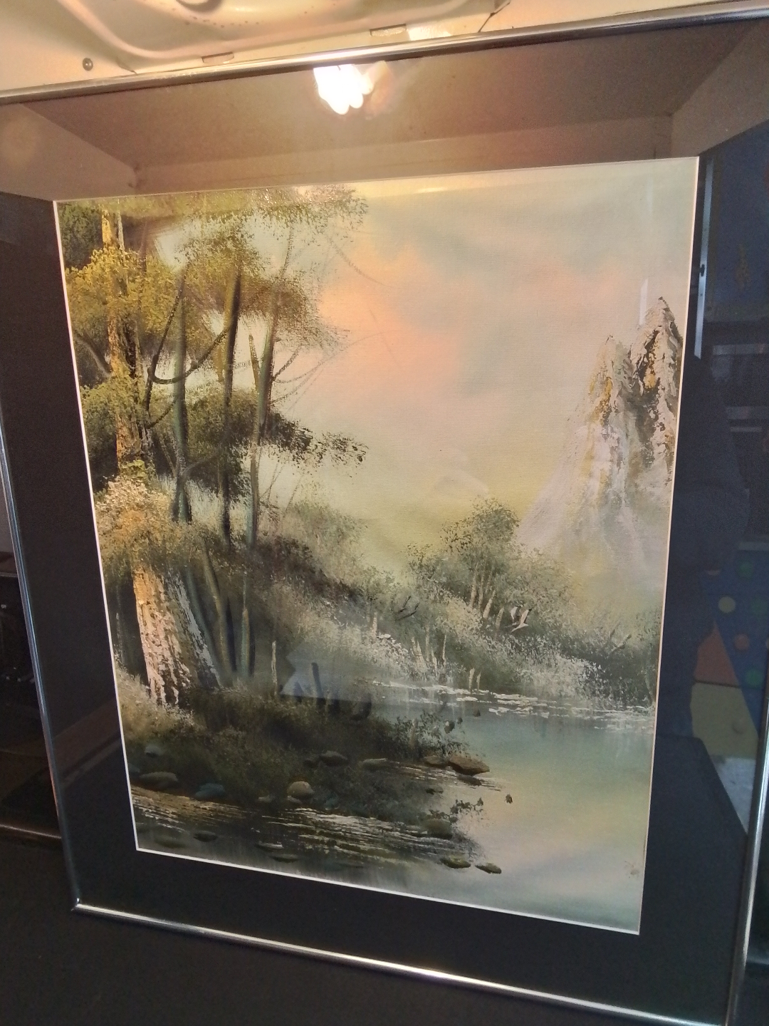 Framed Landscape OOC Painting Iran
