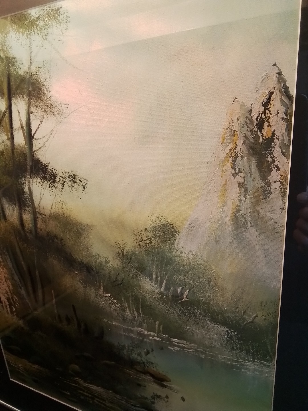 Framed Landscape OOC Painting Iran - photo 3