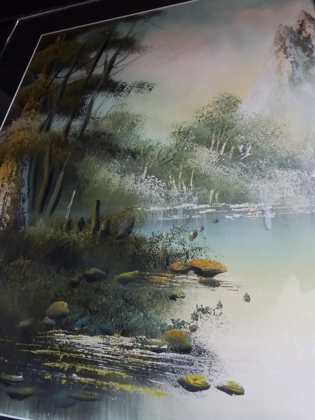 Framed Landscape OOC Painting Iran - photo 5