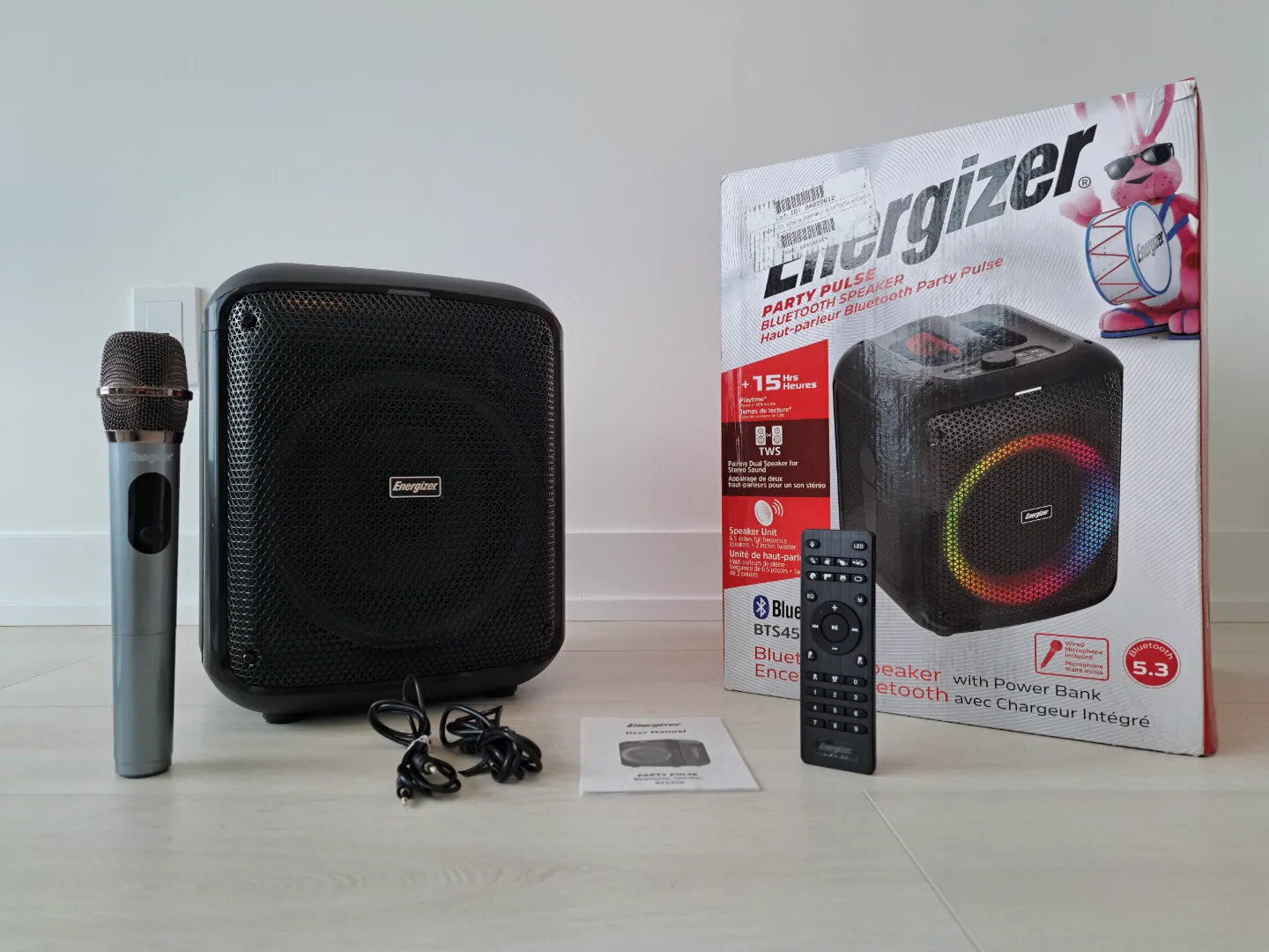 Energizer BTS40 Bluetooth Party Pulse Speaker with Microphone thumbnail