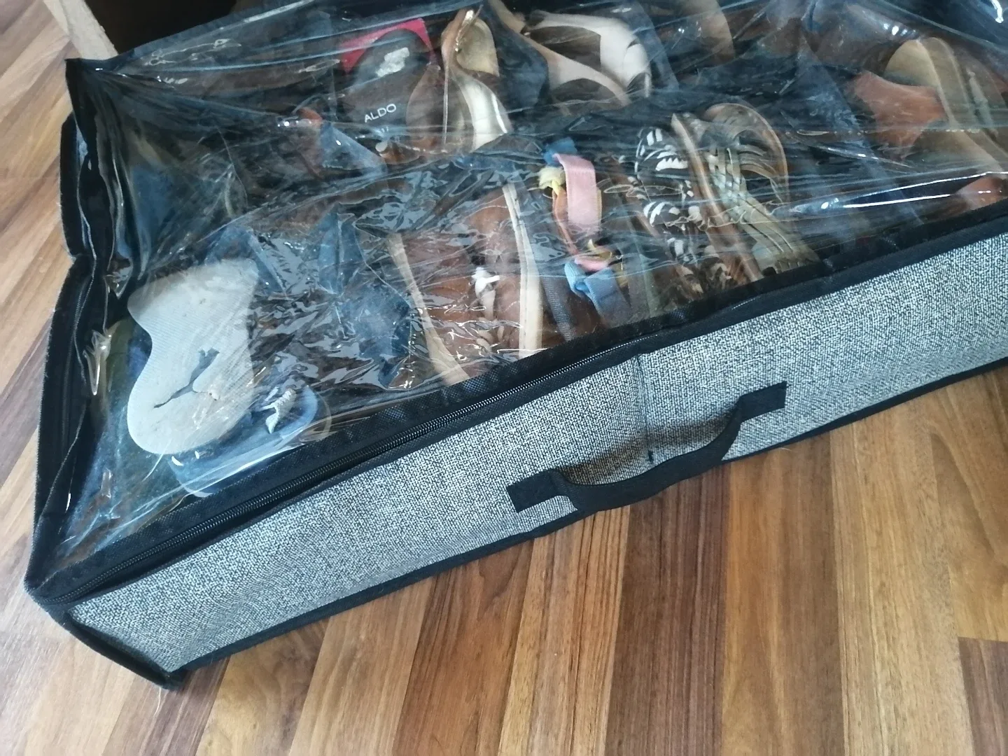 Shoe Storage Organizer with Clear Top thumbnail