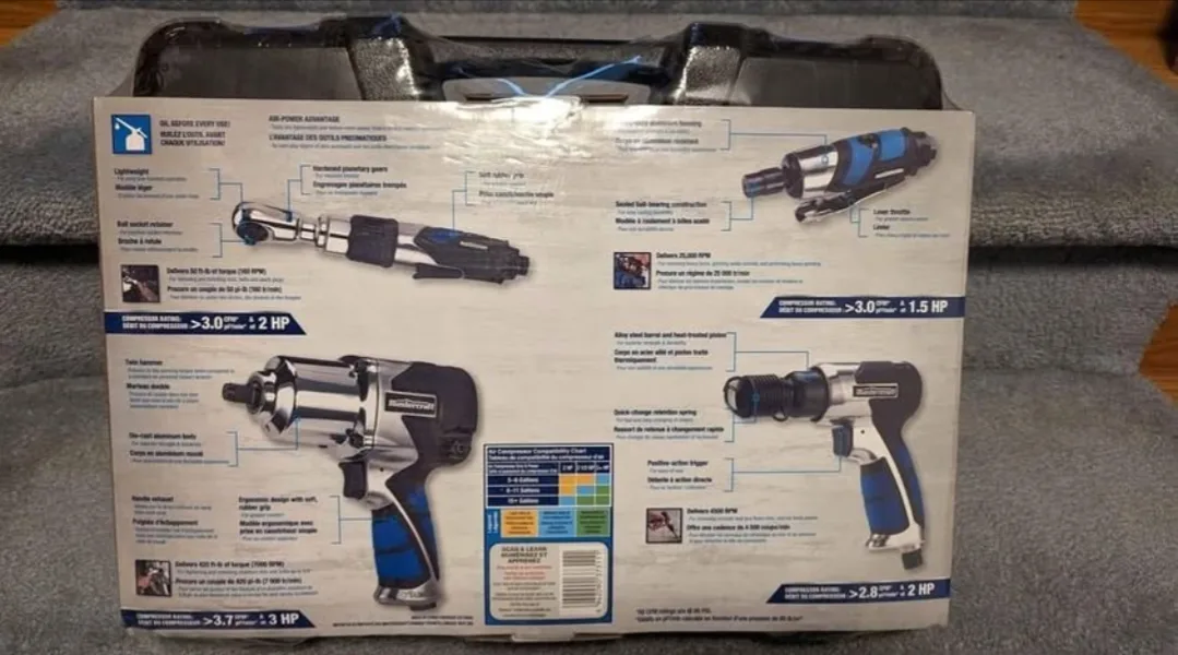 Mastercraft Multi Purpose 100-Piece Air Tool Combo Kit brand New image indicator(2)