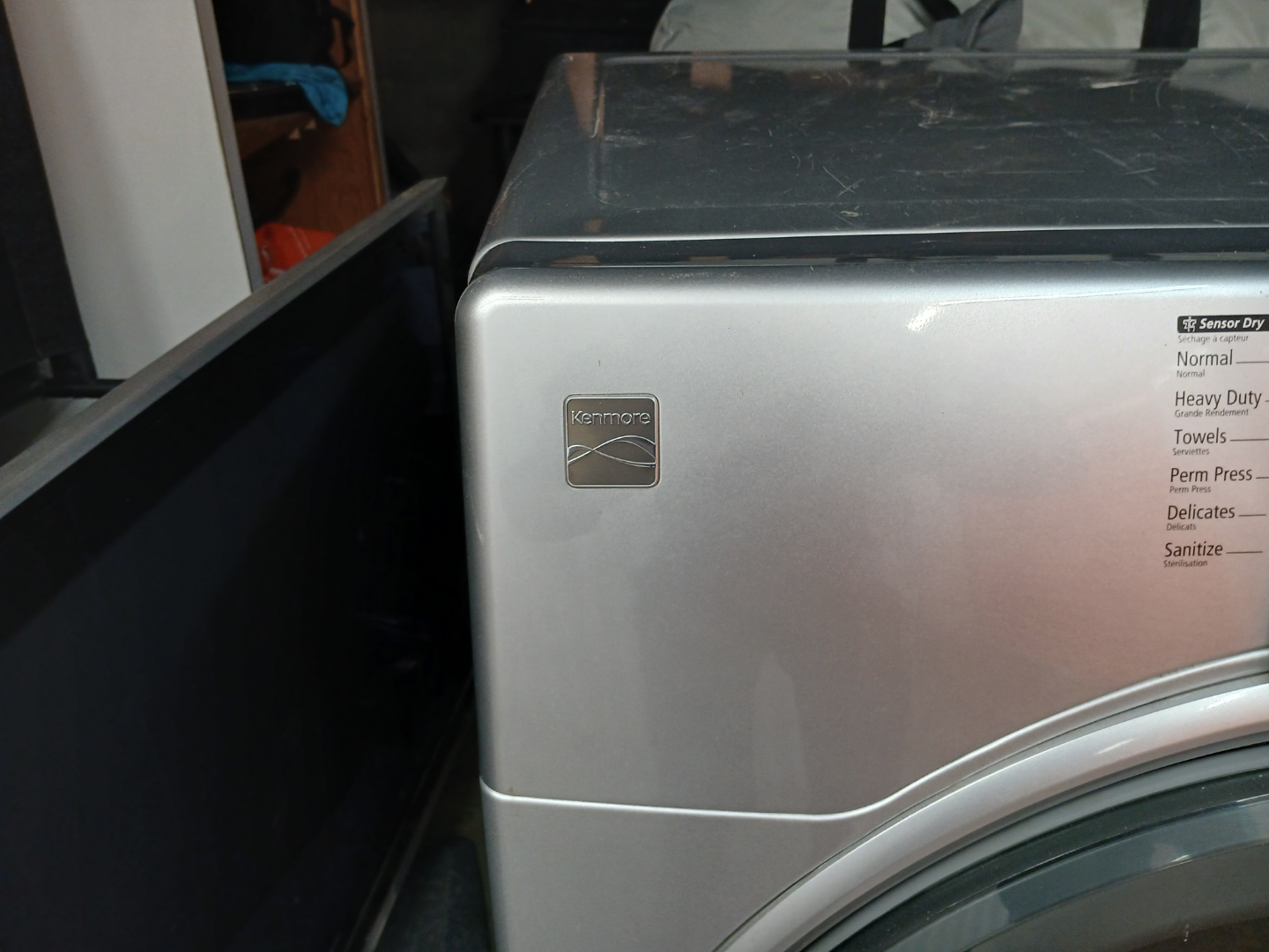 Kenmore 8.0 cu. ft. Gas Front-Load Dryer - Metallic Silver - photo 4