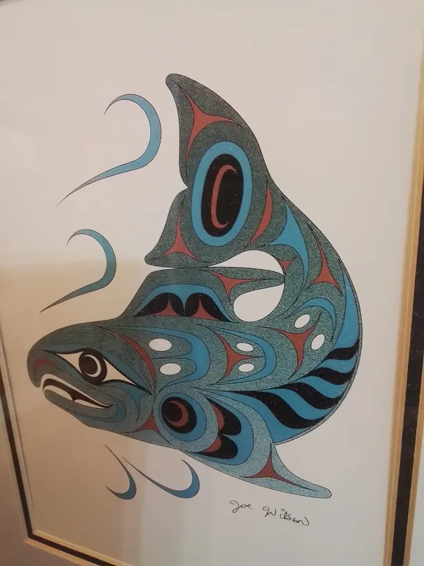 Joe Wilson Spawning Salmon Art Print💚 image indicator(4)
