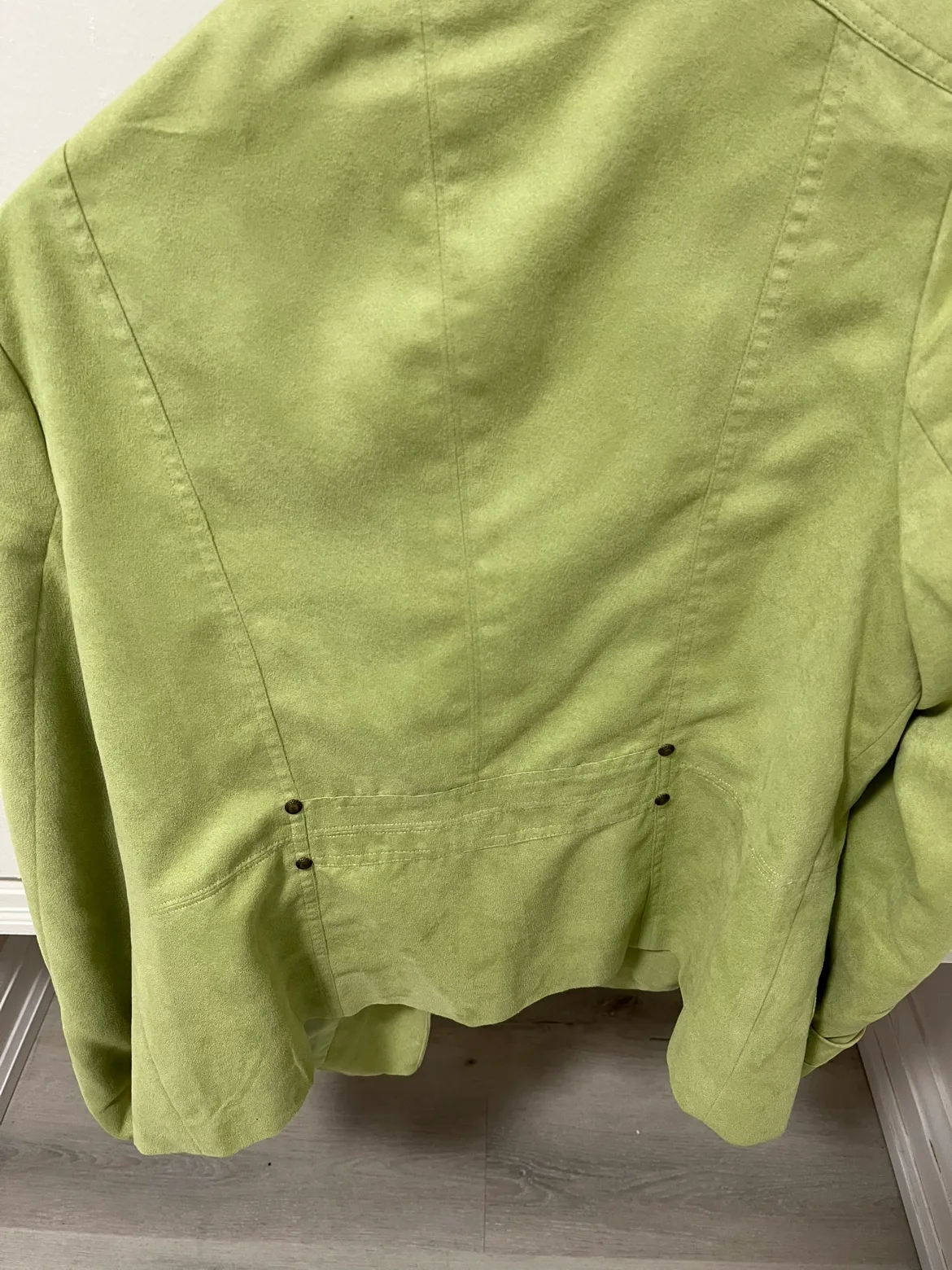 Women's Light Green Blazer Jacket image indicator(4)