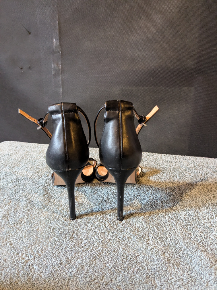 Stradivarius Black Ankle Strap Heels size 39 - photo 3